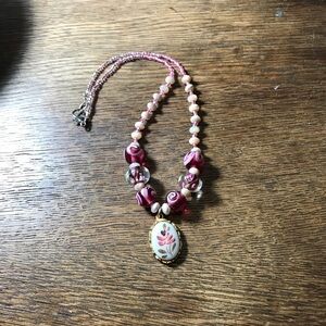 Romantic Cottage Collection Glass Bead Necklace